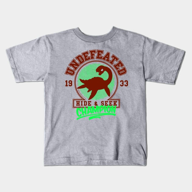 Undefeated Hide & Seek Champion Kids T-Shirt by StudioPM71